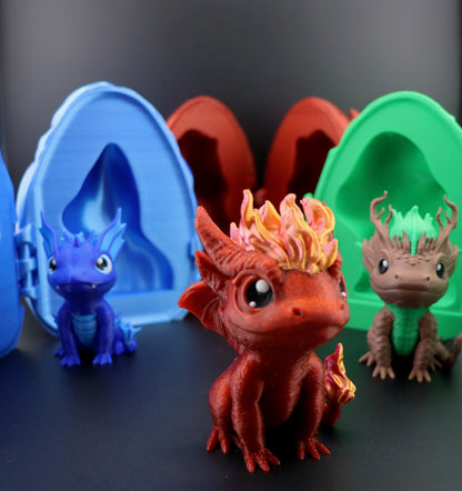 Elemental Dragon Eggs with Mini Dragons