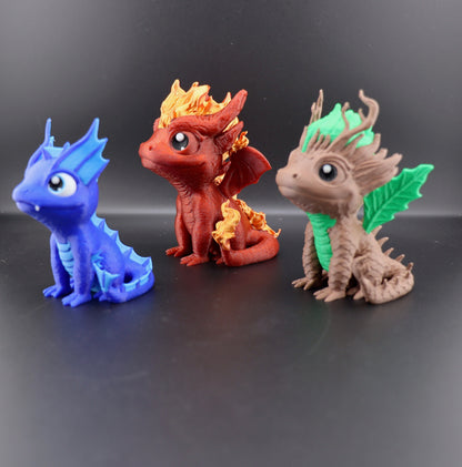Elemental Dragon Eggs with Mini Dragons