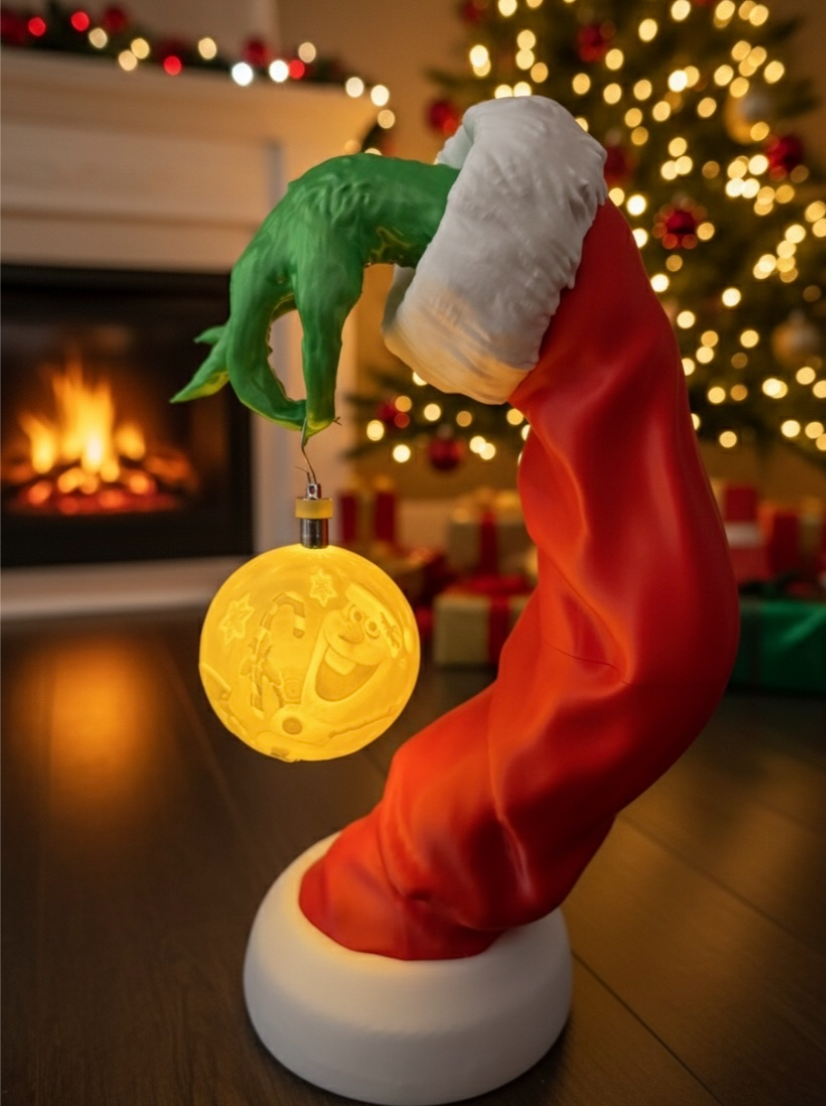 Grinch Arm Ornament Display